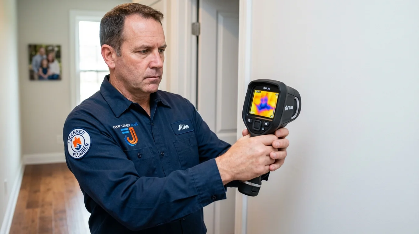 Thermal imaging leak detection by Johns Plumbing LLC in Stillwater